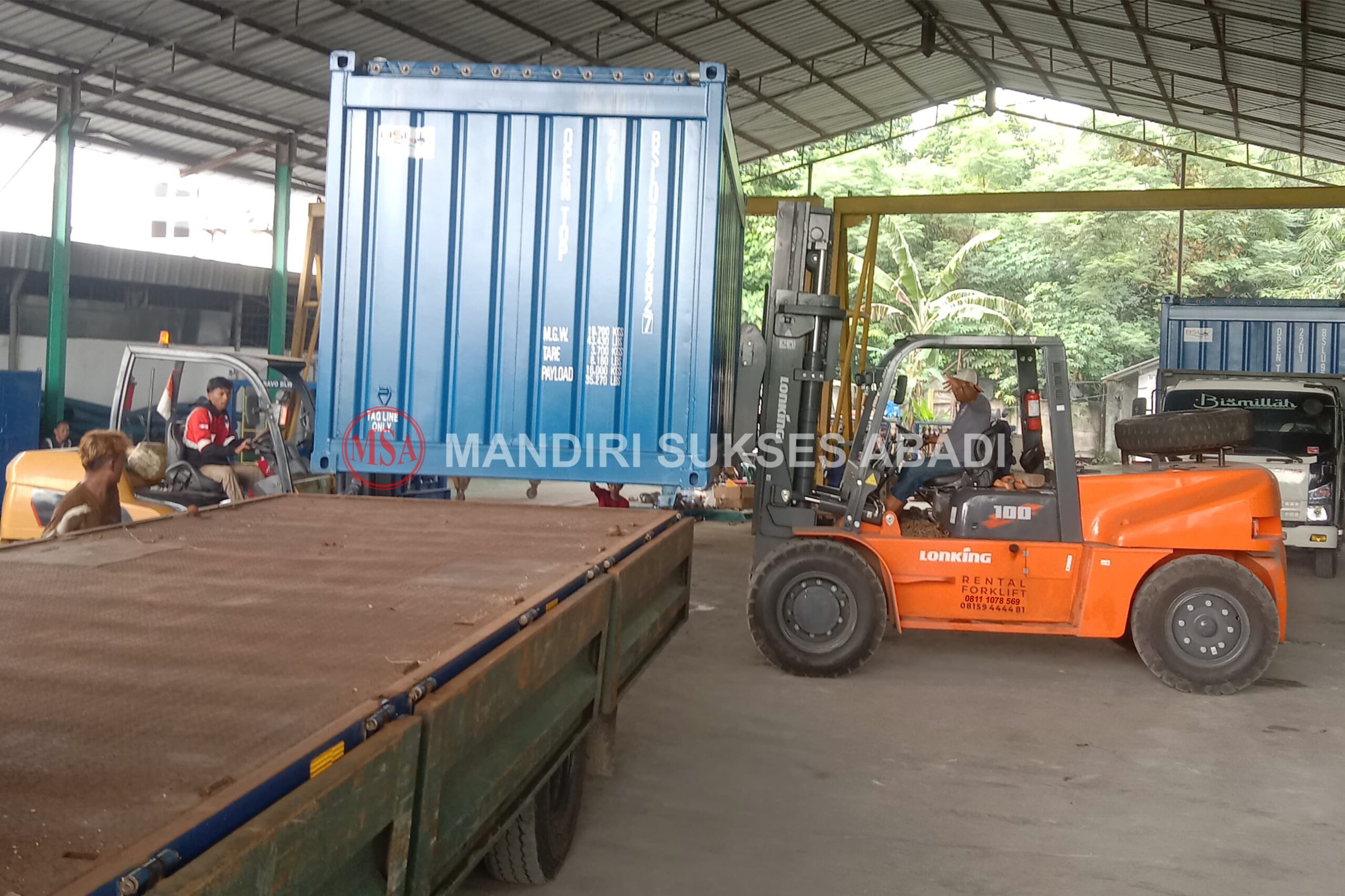 rental forklift tangerang legok